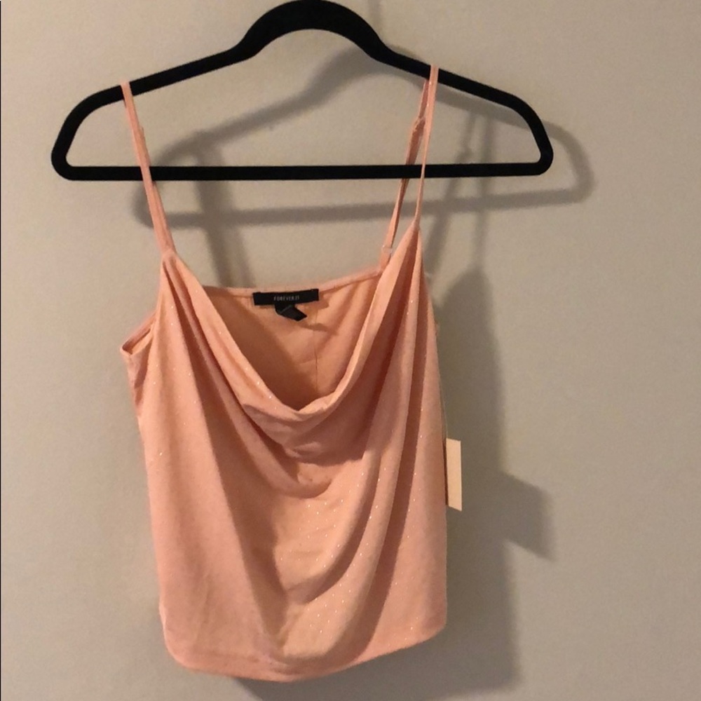 NWT F21 Pink top with silver studs